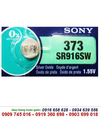 Pin Sony SR916SW, Pin đồng hồ Sony 373 silver oxide 1.55V